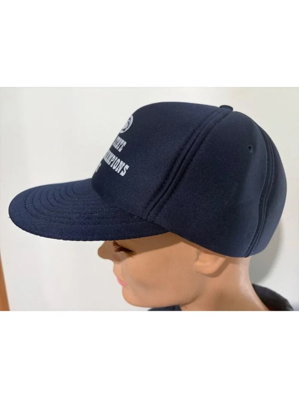 Vintage Penn State National Champions 1986 Snapback Hat Navy Blue Adjustable